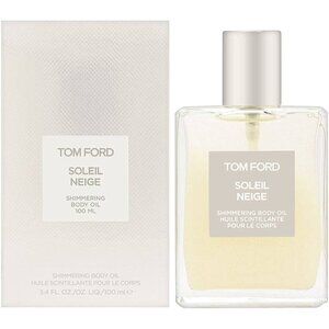 Tom Ford Soleil Neige Shimmering Body Oil Spray Scented Glow, Silver 100mL, New